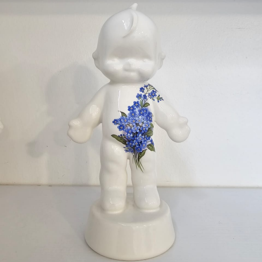 Die Blou van Onthou Ceramic Kewpie Doll