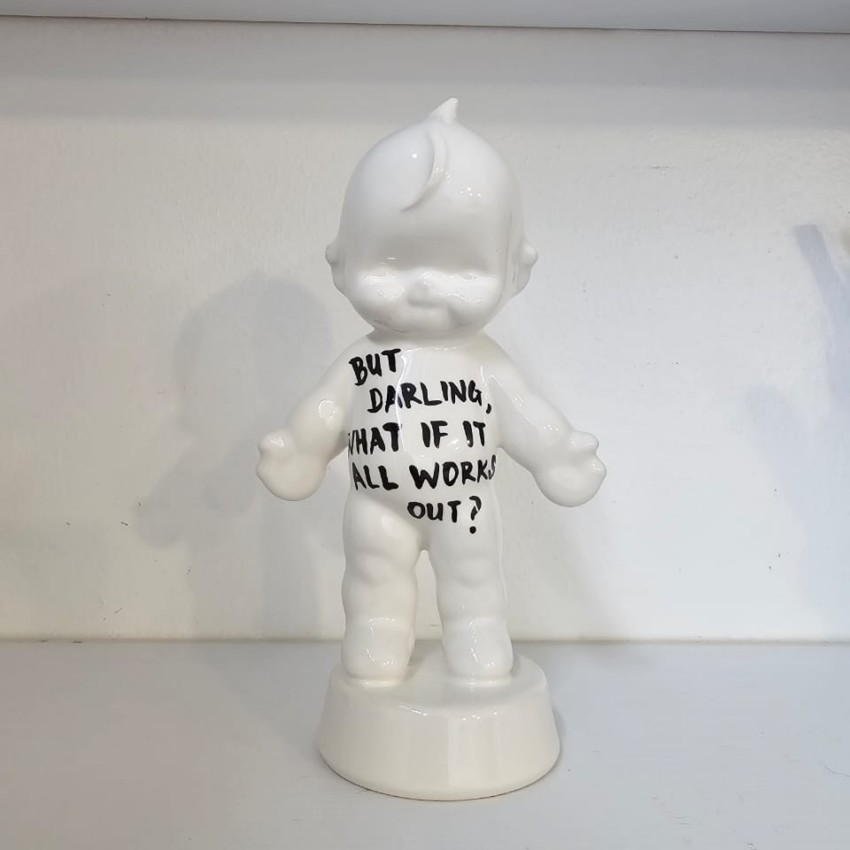 What If It All Work Out Ceramic Kewpie Doll